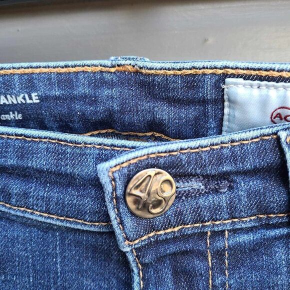 AG Adriano Goldschmied The Leggings Ankle super Skinny Jean Distressed 26R - Picture 10 of 13